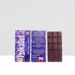 Our Polkadot Intense Dark Belgian Chocolate Bar is crafted with premium cocoa beans, pure cane sugar and a touch of natural vanilla extract. It is free from